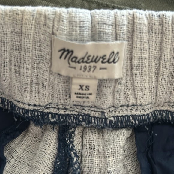 Madewell Linen/Corton Shorts Size XS Blue & gray Color - Picture 7 of 8